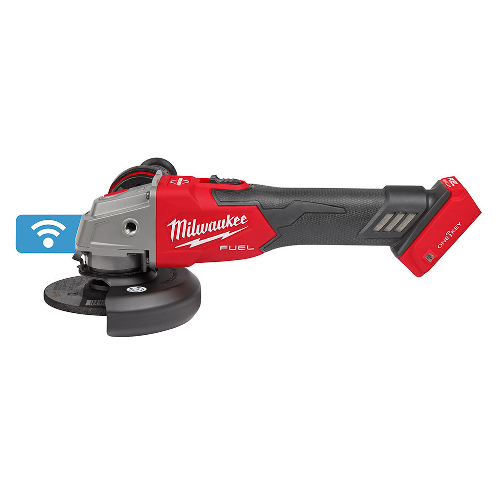 Milwaukee 2883-20 M18 FUEL™ 4-1/2" / 5" Braking Grinder w/ ONE-KEY™  Slide Switch, Lock-On - 11