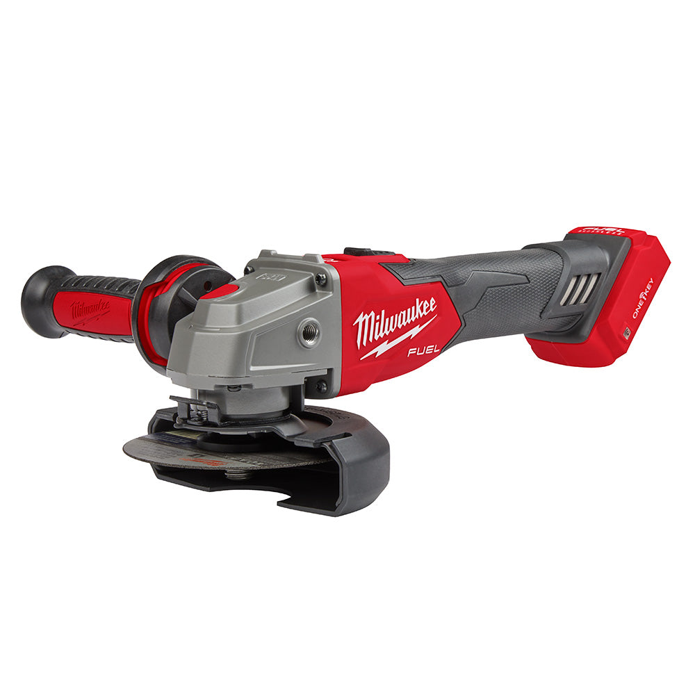 Milwaukee 2883-20 M18 FUEL™ 4-1/2" / 5" Braking Grinder w/ ONE-KEY™  Slide Switch, Lock-On - 14