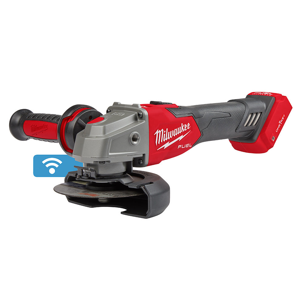 Milwaukee 2883-20 M18 FUEL™ 4-1/2" / 5" Braking Grinder w/ ONE-KEY™  Slide Switch, Lock-On - 16