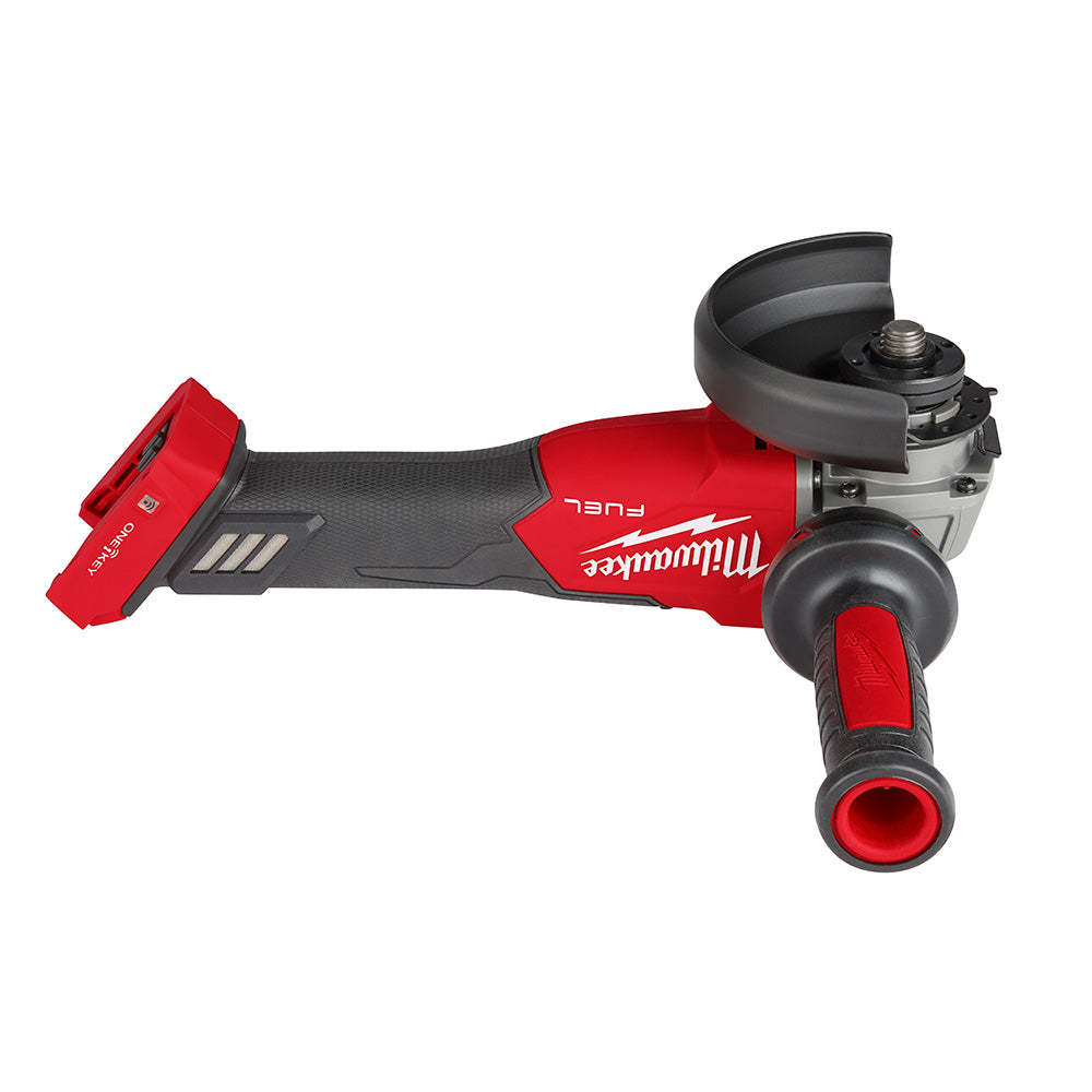 Milwaukee 2883-20 M18 FUEL™ 4-1/2" / 5" Braking Grinder w/ ONE-KEY™  Slide Switch, Lock-On - 17