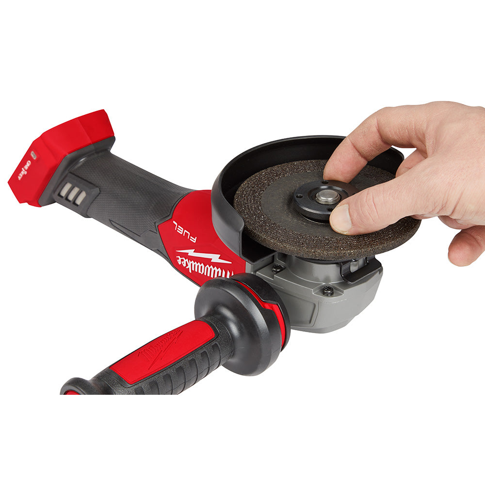 Milwaukee 2883-20 M18 FUEL™ 4-1/2" / 5" Braking Grinder w/ ONE-KEY™  Slide Switch, Lock-On - 18