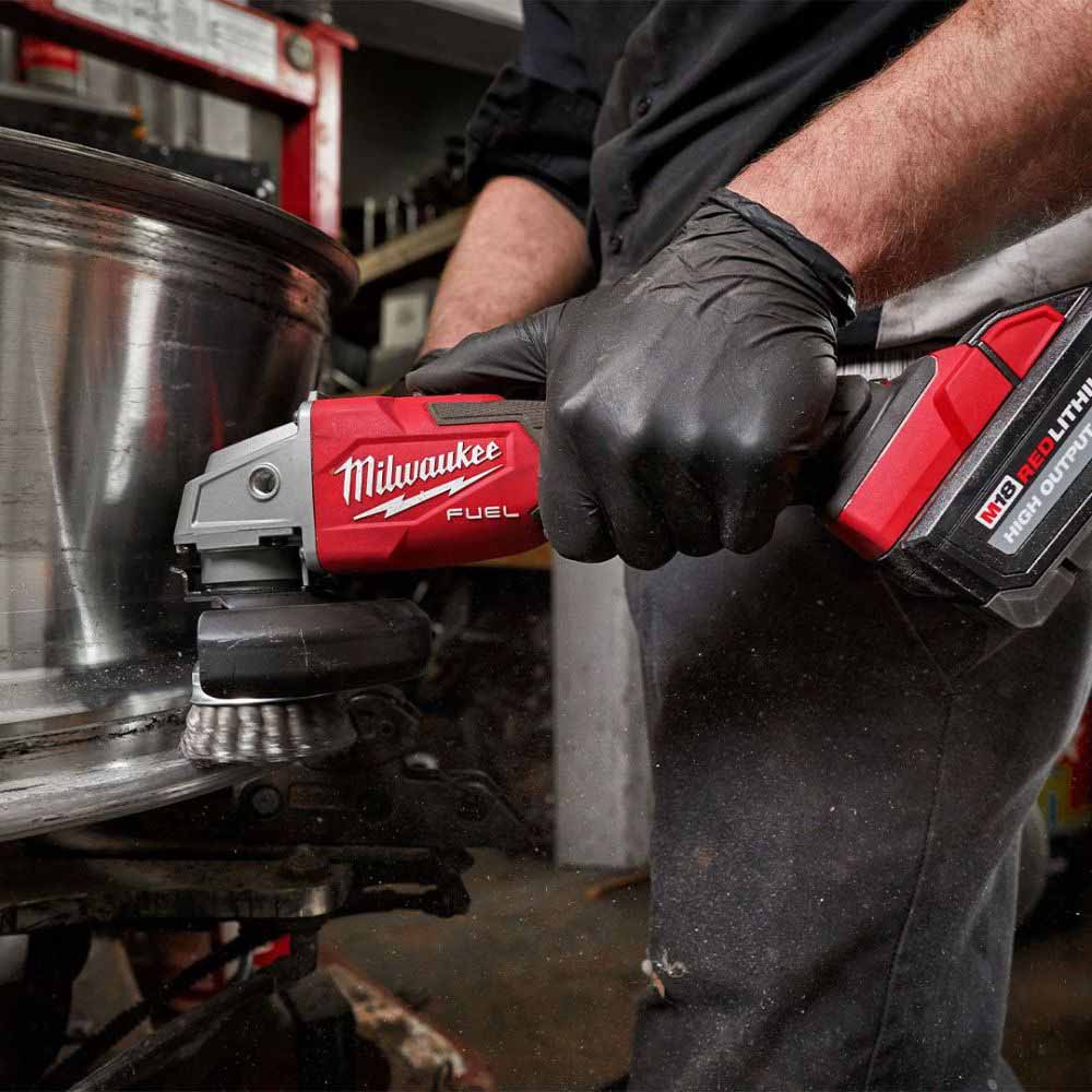 Milwaukee 2889-20 M18 FUEL™ 4-1/2" / 5" Variable Speed Braking Grinder, Slide Switch Lock-On - 7