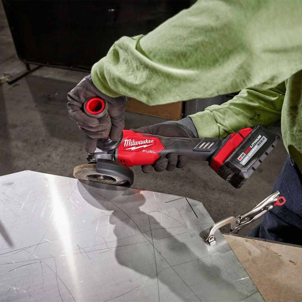 Milwaukee 2889-20 M18 FUEL™ 4-1/2" / 5" Variable Speed Braking Grinder, Slide Switch Lock-On - 8