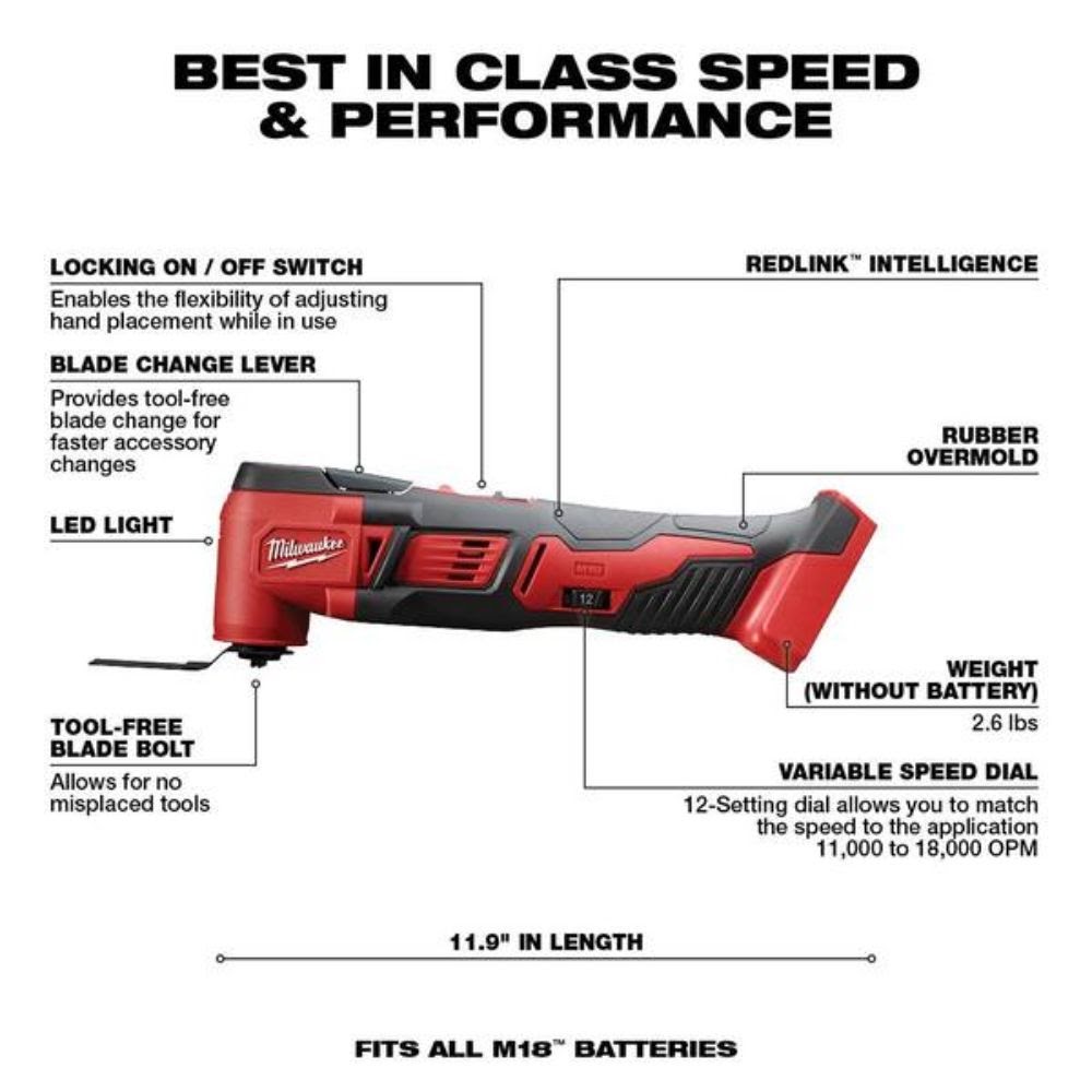 Milwaukee 2892-22CTM M18 18V Lithium-Ion Brushless Cordless Compact Drill/Impact Combo Kit (2-Tool) W/ (2) 2.0Ah Batteries, Charger & Bag - 4