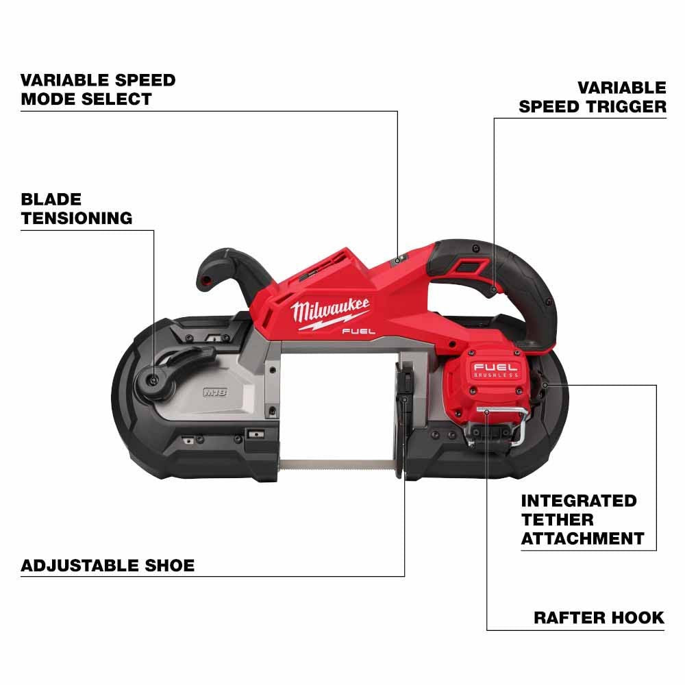 Milwaukee 2929-20 M18 FUEL Deep Cut Band Saw - 3