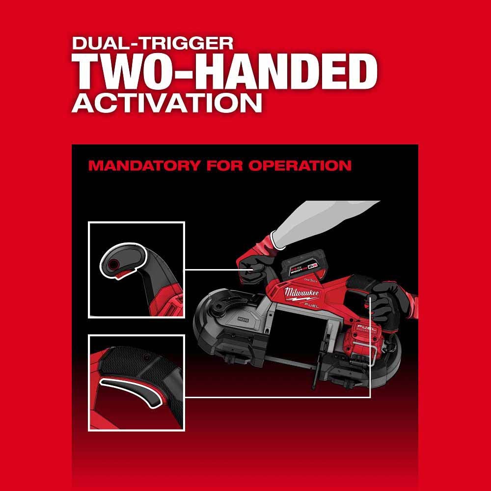 Milwaukee 2929S-22 M18 FUEL Dual Trigger Deep Cut Band Saw Kit - 5