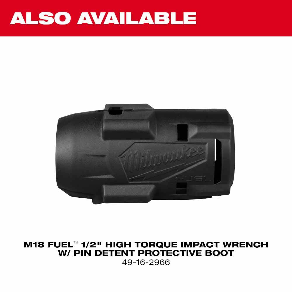 Milwaukee 2966-20 M18 FUEL 1/2" High Torque Impact Wrench w/ Pin Detent - 9