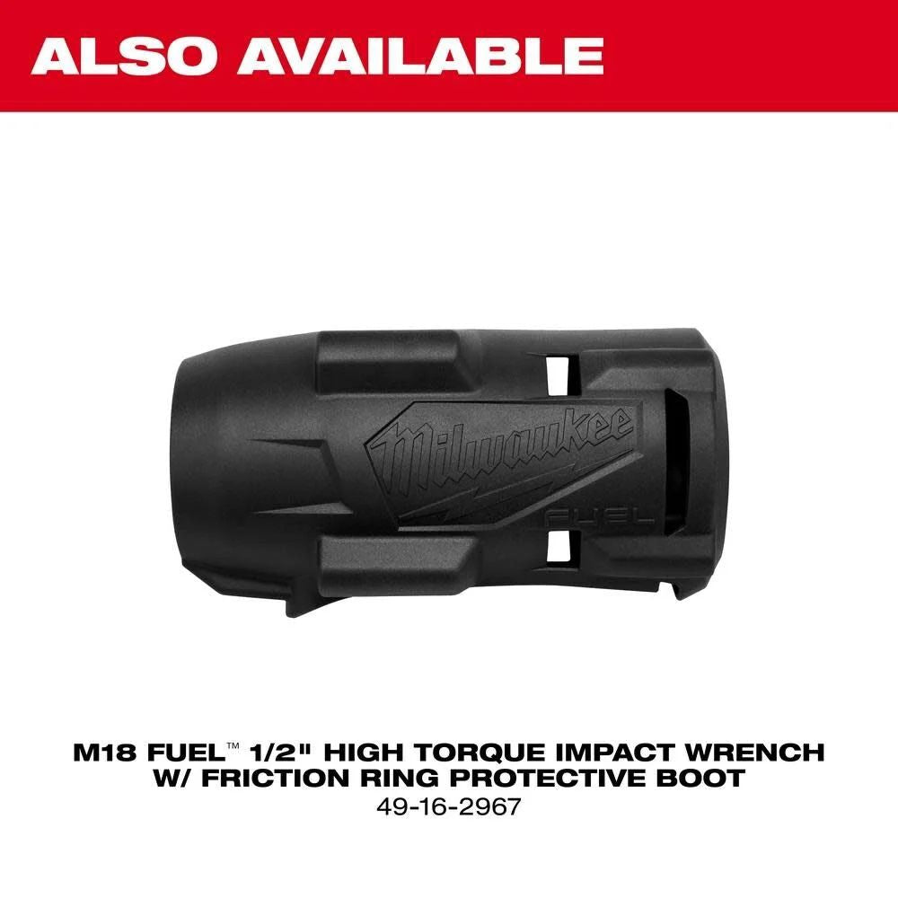 Milwaukee 2967-21B M18 FUEL 1/2" High Torque Impact Wrench w/ Friction Ring Kit - 5