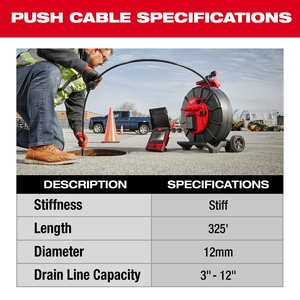 Milwaukee 2976-22 M18 325’ Stiff Pipeline Inspection System - 5