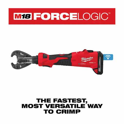 Milwaukee 2978-22 M18™ FORCE LOGIC™ 6T Linear Utility Crimper Kit w/ Snub Nose Jaw - 8