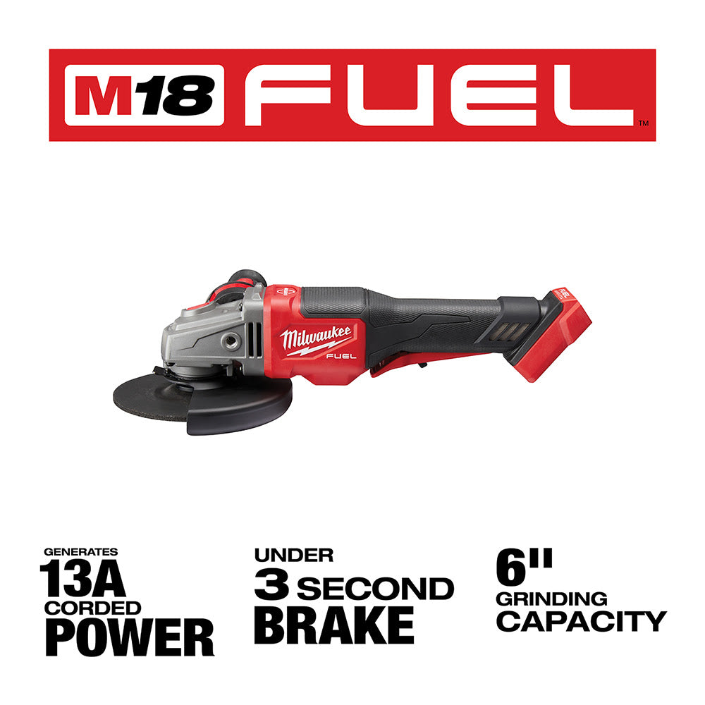 Milwaukee 2980-20 M18 FUEL 4-1/2" - 6" GRINDER, PADDLE SWITCH NO-LOCK, Bare - 3