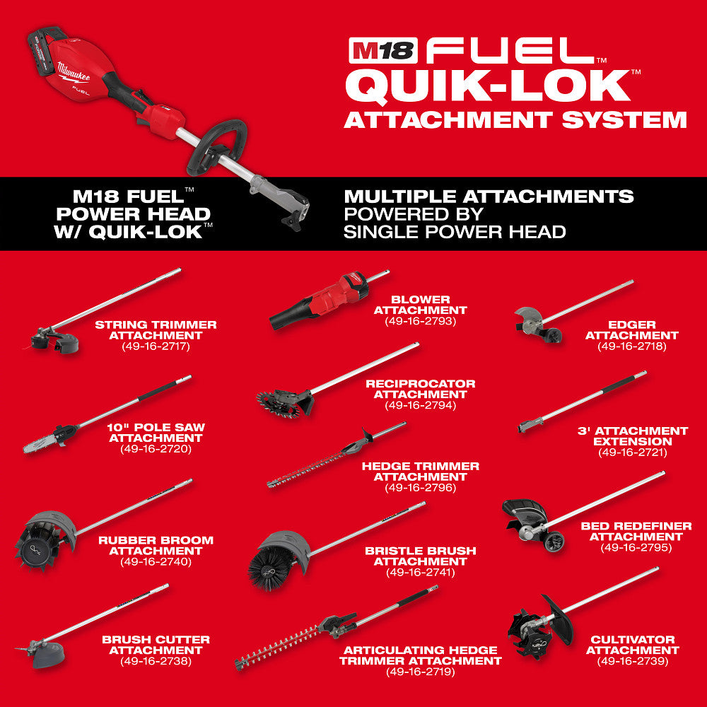 Milwaukee 3016-20PS M18 FUEL Pole Saw w/ QUIK-LOK - 4