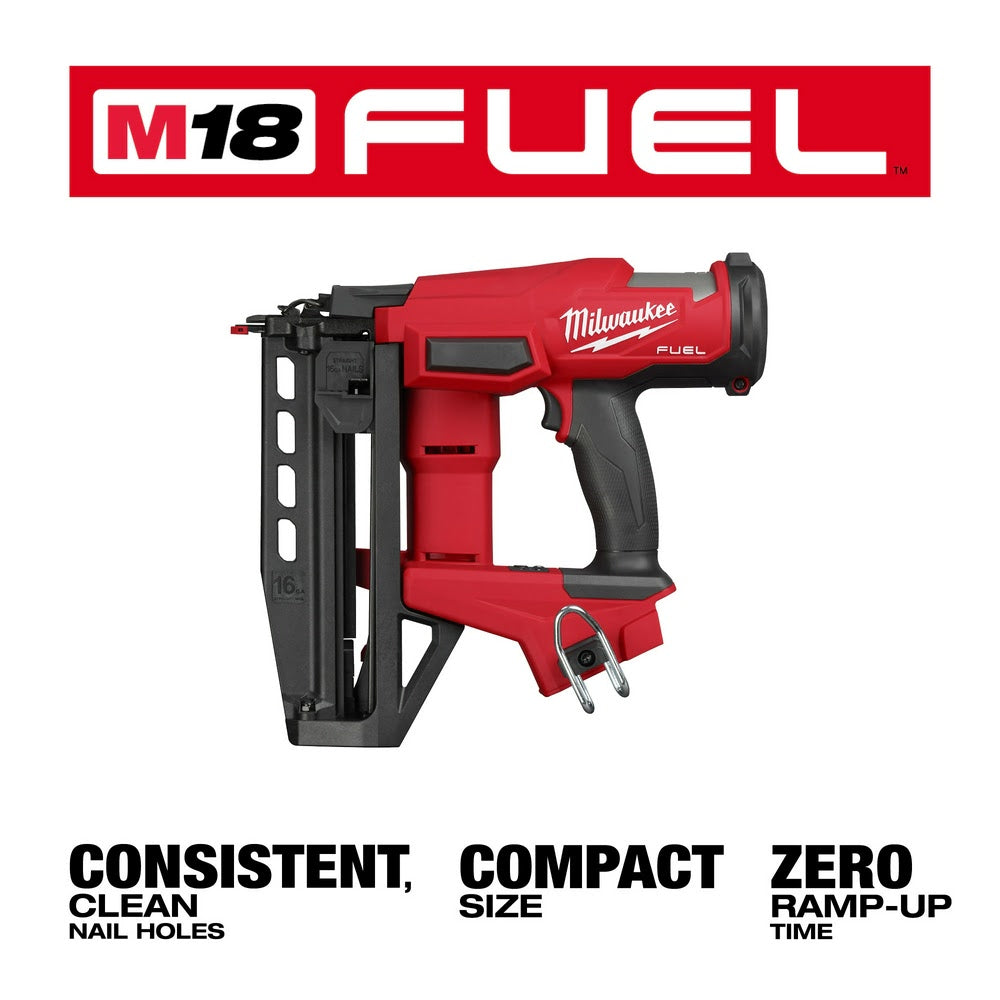 Milwaukee 3020-20 M18 FUEL 16 Gauge Straight Finish Nailer - 5