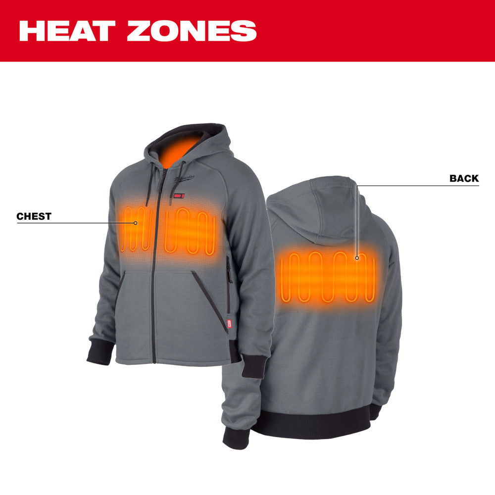 Milwaukee 306G-20 M12 Heated Hoodie Gray (Hoodie Only) - 7