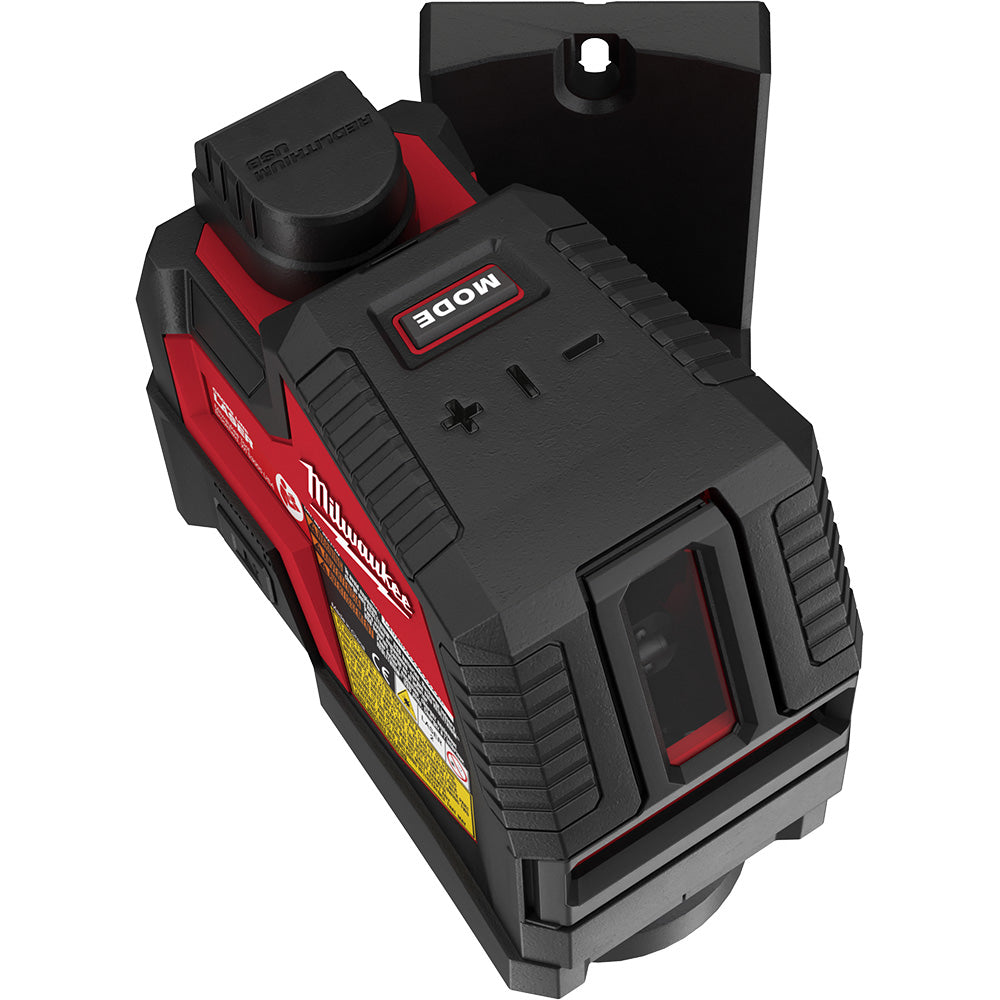 Milwaukee 3521-21 USB Rechargeable Green Cross Line Laser - 4