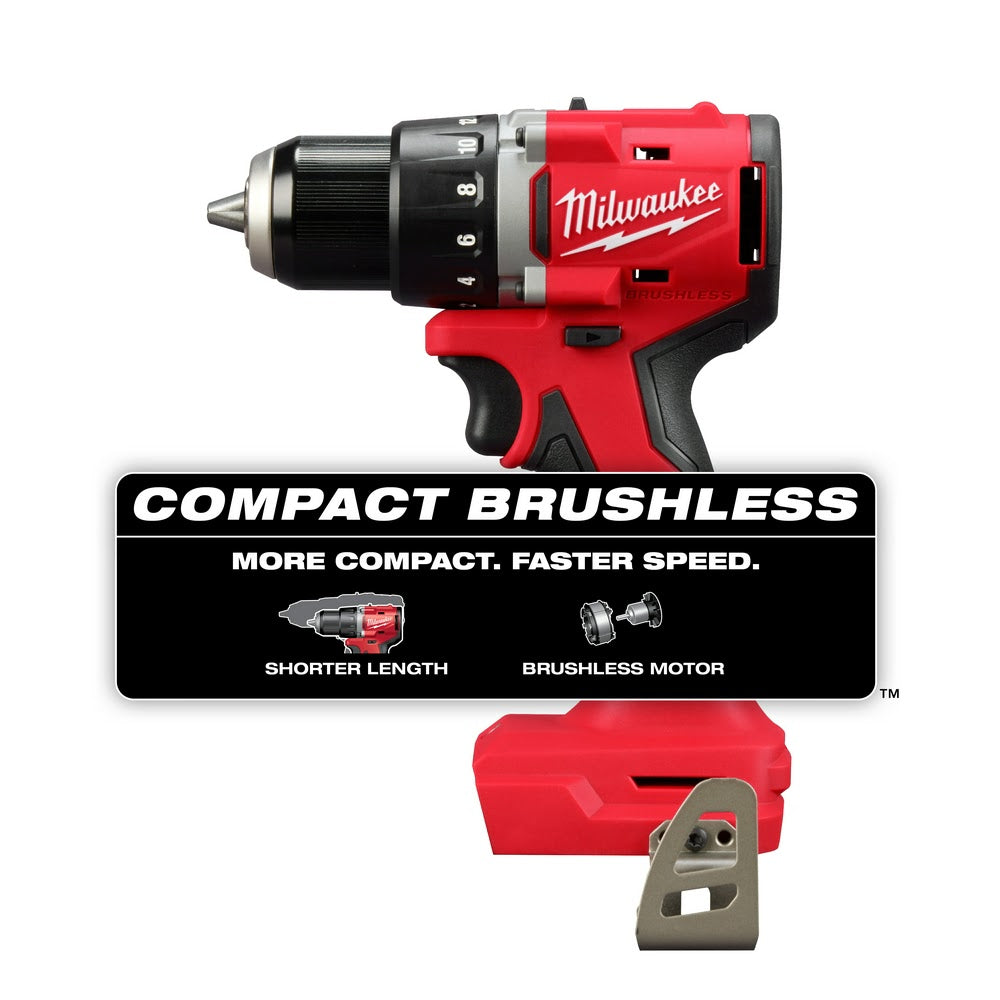 Milwaukee 3601-20 M18 Compact Brushless 1/2" Drill/Driver - 2