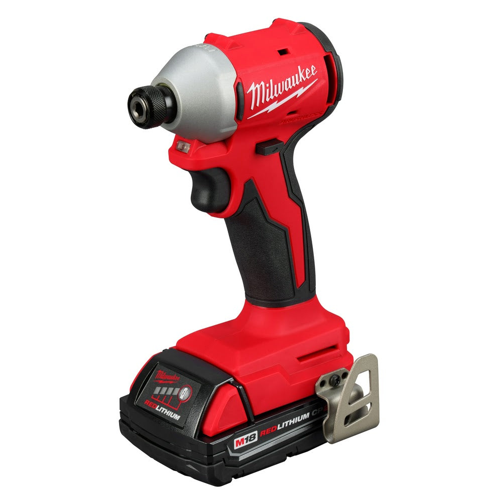 Milwaukee 3650-22CT M18 Compact Brushless 1/4" Hex Impact Driver Kit - 6