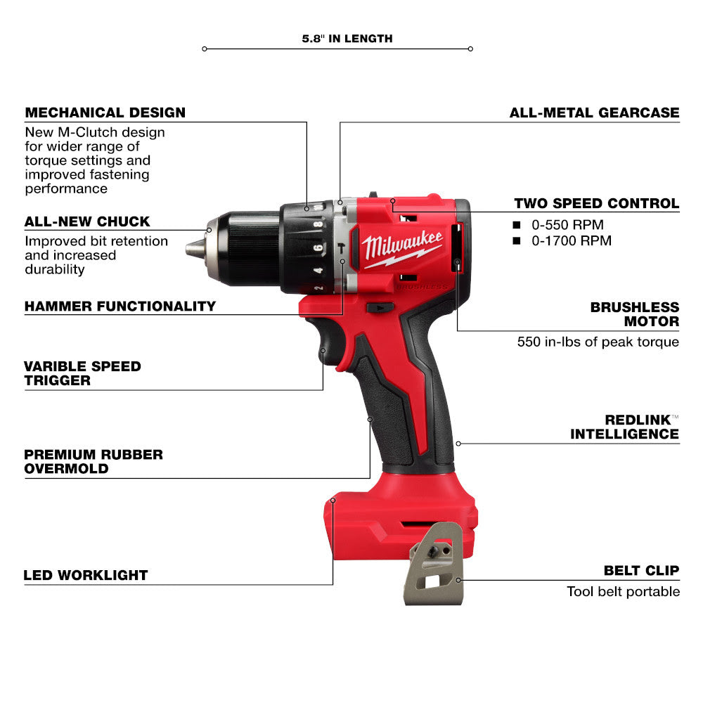 Milwaukee 3693-24CX M18 4-Tool Combo Kit - 4