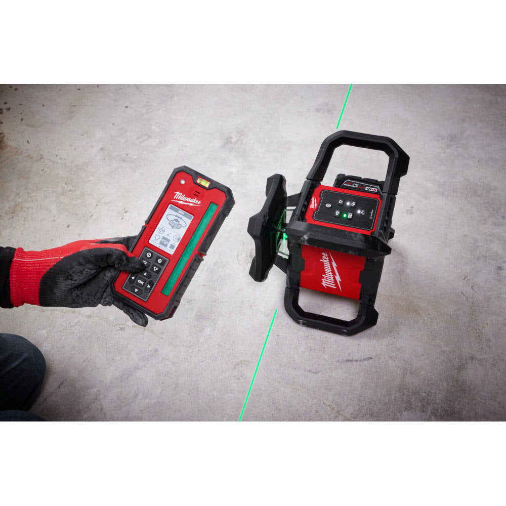 Milwaukee 3712 Green Rotary Laser Remote Control & Receiver - 4