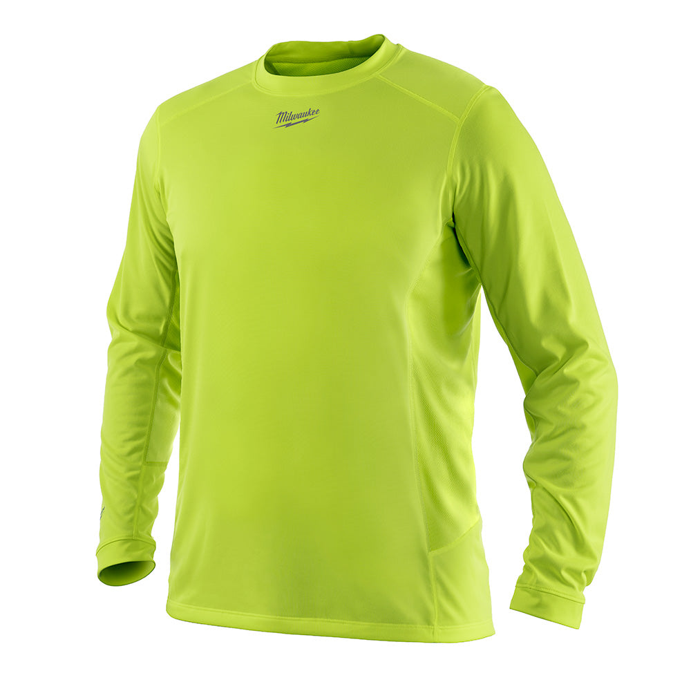 Milwaukee 411HV-S WORKSKIN Light Weight Long Sleeve Shirt, High Vis, Small