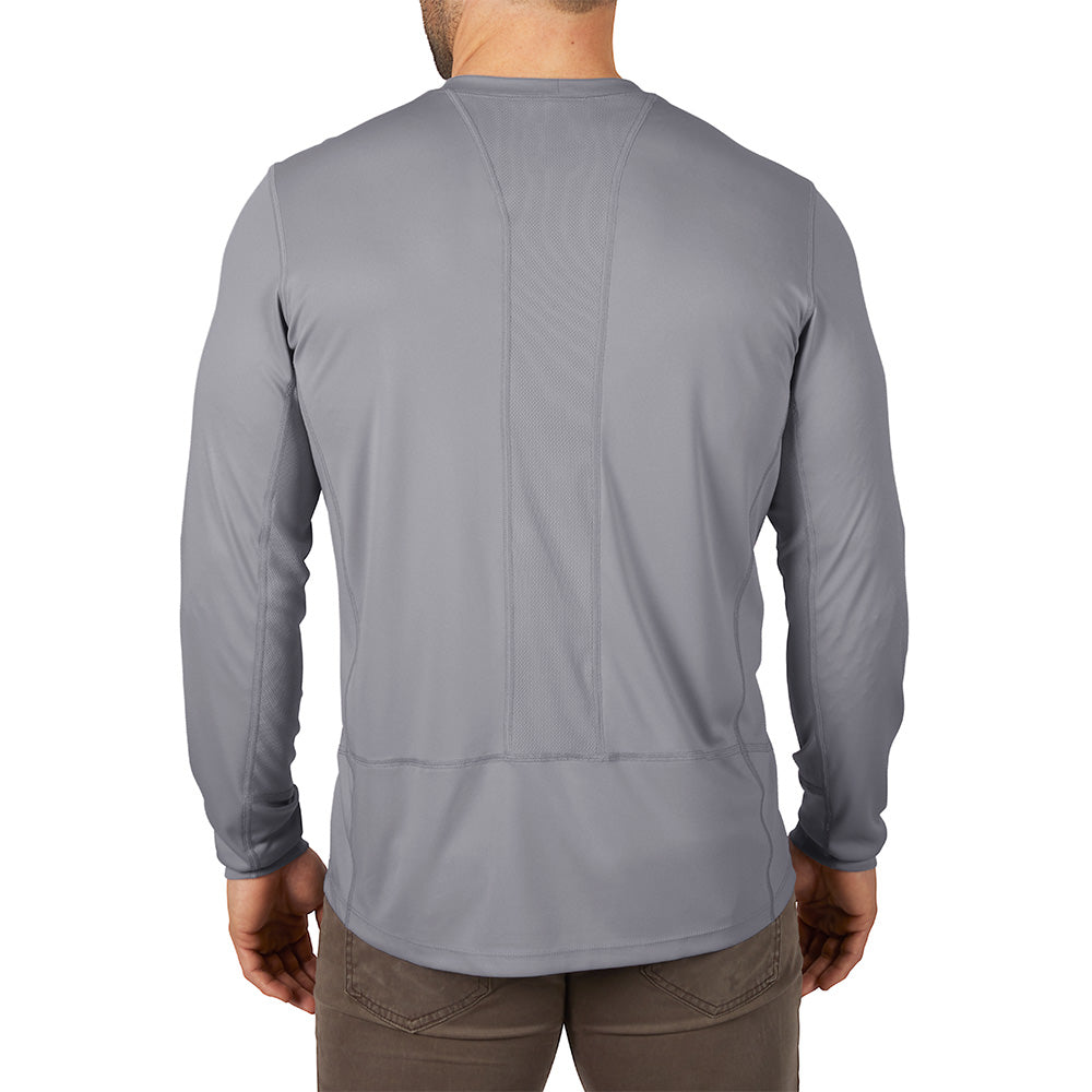 Milwaukee 415G-3X WORKSKIN Lightweight Performance Long Sleeve Shirt- Gray, 3X - 4