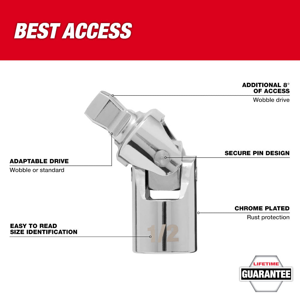 Milwaukee 42-04-9104 1/2" Drive Universal Joint - 2