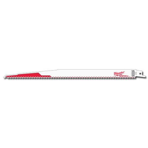 Milwaukee 48-00-5037 12" x 6TPI Bi-Metal Super Sawzall Blade 5-Pack