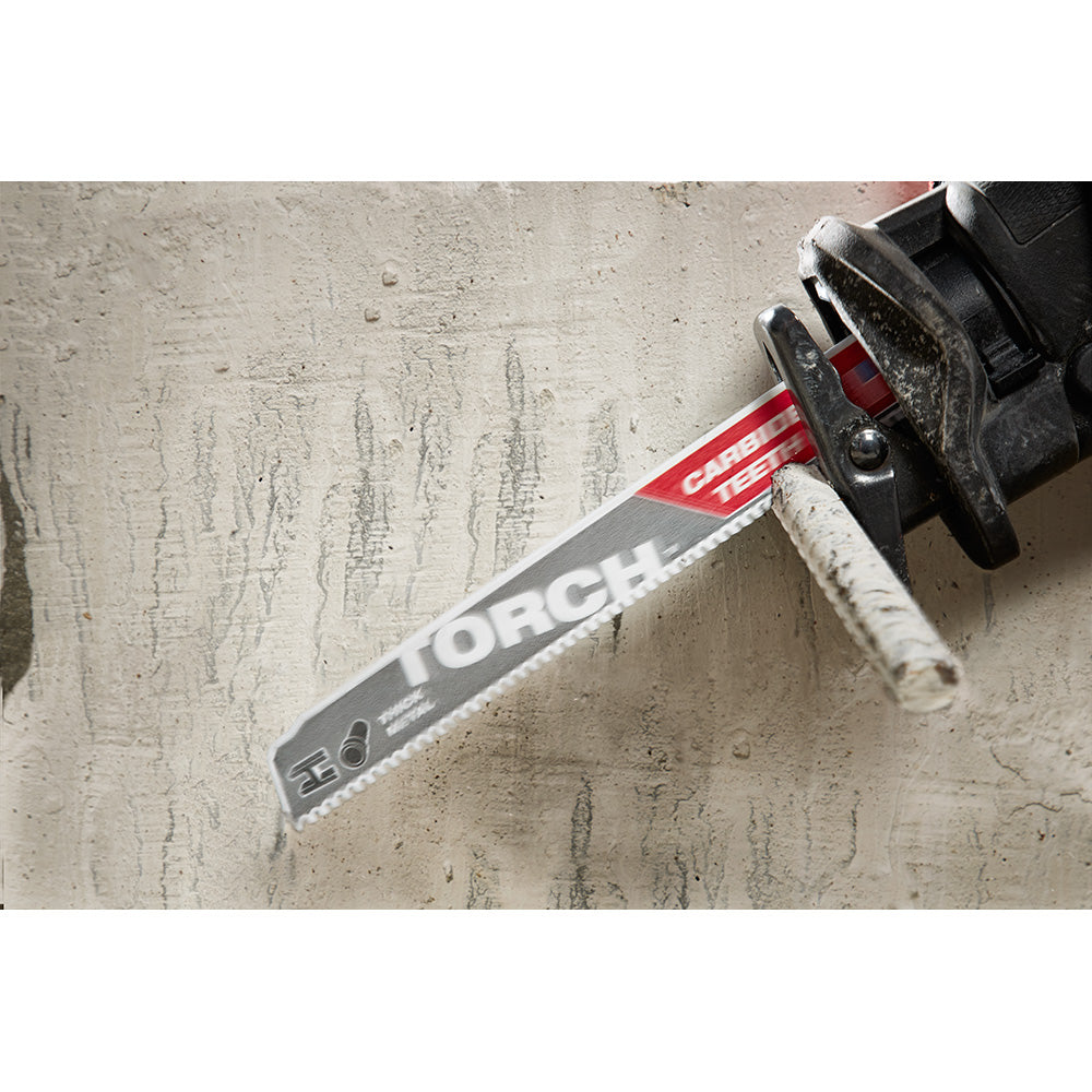 Milwaukee 48-00-5202 9" 7TPI Torch Metal Cutting Sawzall Blade with Carbide Teeth - 19