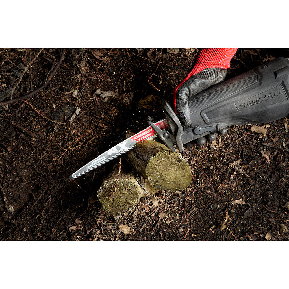 Milwaukee 48-00-5231 6" 3 TPI The AX™ with Carbide Teeth for Pruning & Clean Wood SAWZALL® Blade 1PK - 12