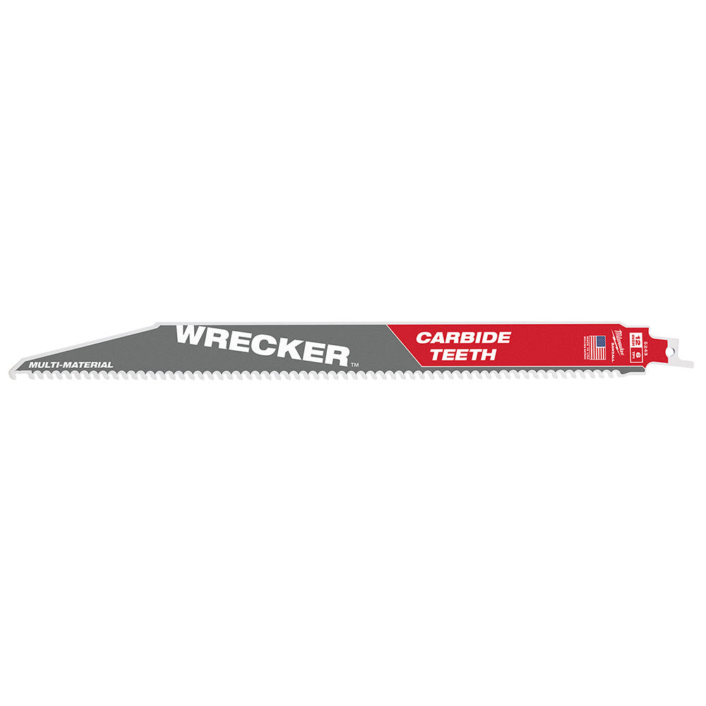 Milwaukee 48-00-5243 12" 6 TPI THE WRECKER™ with Carbide Teeth SAWZALL® Blade 1PK