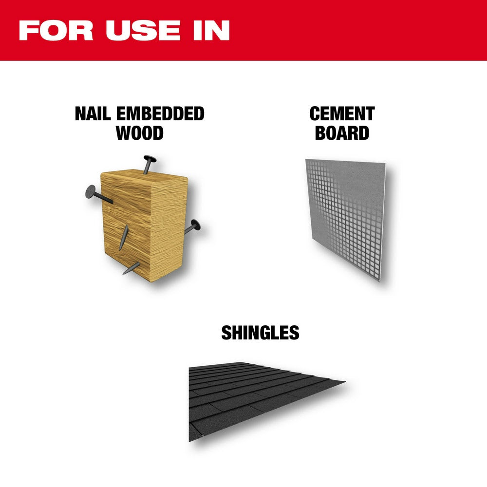 Milwaukee 48-00-5326 9" 5TPI AX with Carbide Teeth Sawzall Blade, 3 Pack - 4