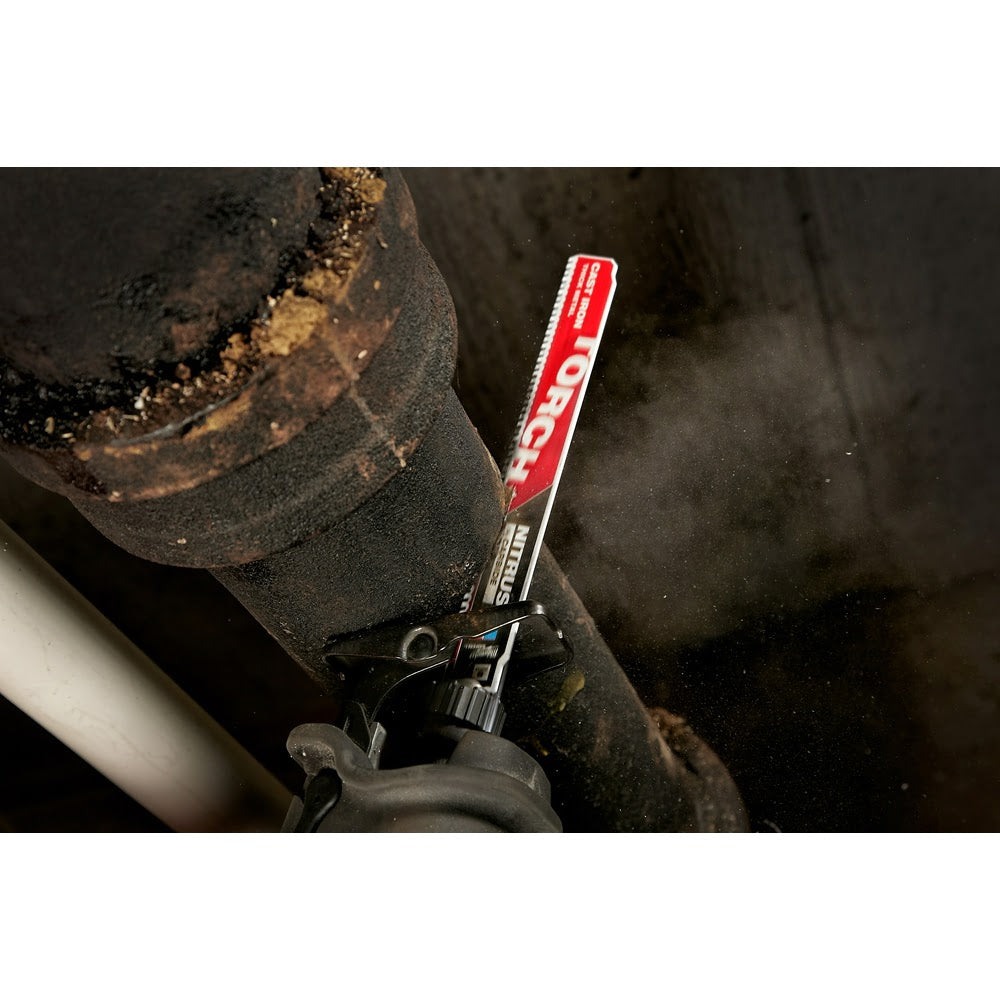 Milwaukee 48-00-5363 12” 7TPI The TORCH™ with NITRUS Carbide™ for Cast Iron SAWZALL®  Blade 3PK - 10