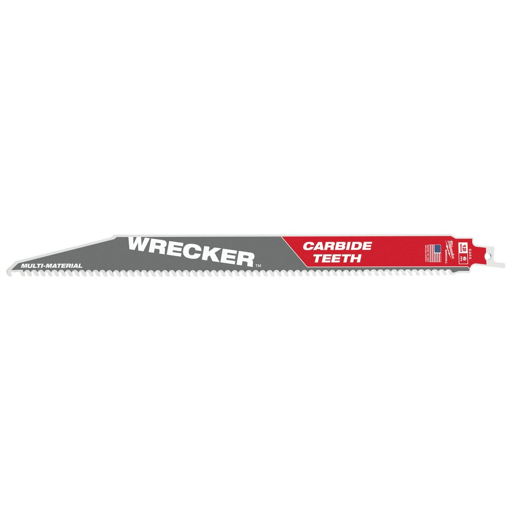 Milwaukee 48-00-5543 12" 6 TPI THE WRECKER™ with Carbide Teeth SAWZALL® Blade 5PK