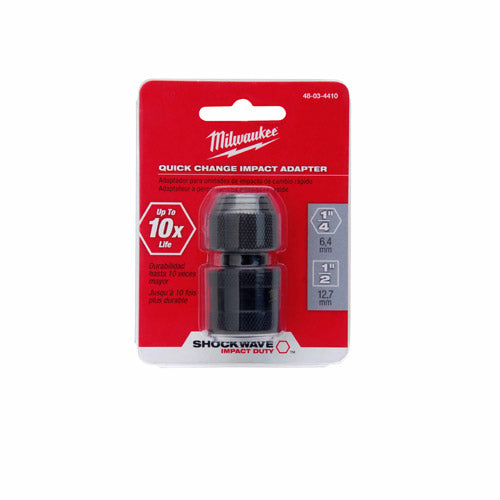 Milwaukee 48-03-4410  SHOCKWAVE 1/2 SQ TO 1/4 Hex  Impact Adapter - 3