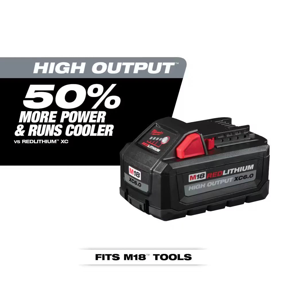 Milwaukee 48-11-1856 M18 18-Volt Lithium-Ion (1) High Output 6.0Ah Battery and (2) 5.0Ah Battery (3-Pack) - 3