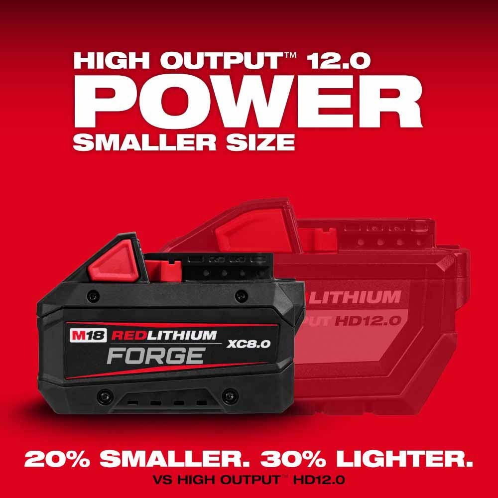 Milwaukee 48-11-1881 M18 REDLITHIUM FORGE XC8.0 Battery Pack - 7