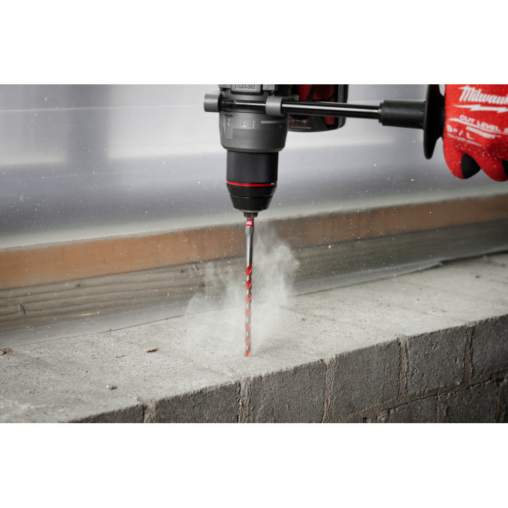 Milwaukee 48-20-9005 3/16" x 2" x 4" SHOCKWAVE™ Carbide Hammer Drill Bit - 7