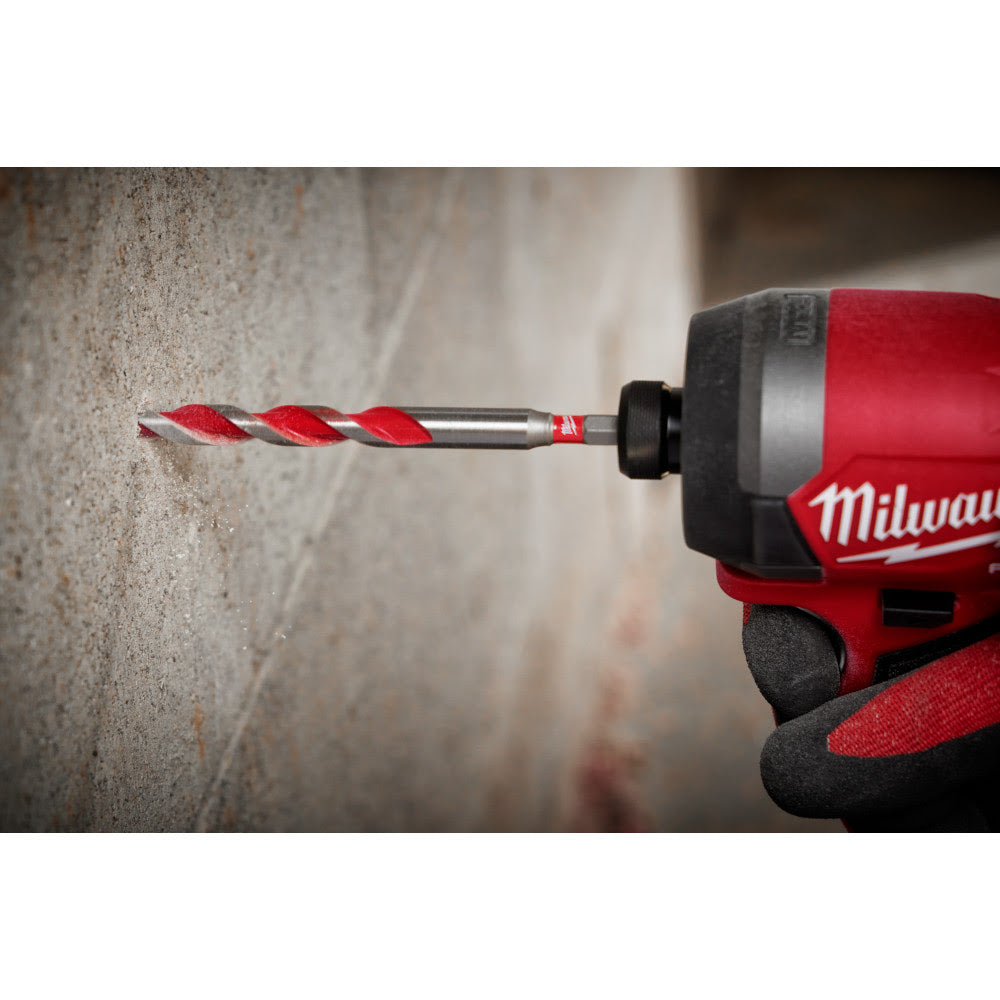 Milwaukee 48-20-9005 3/16" x 2" x 4" SHOCKWAVE™ Carbide Hammer Drill Bit - 8