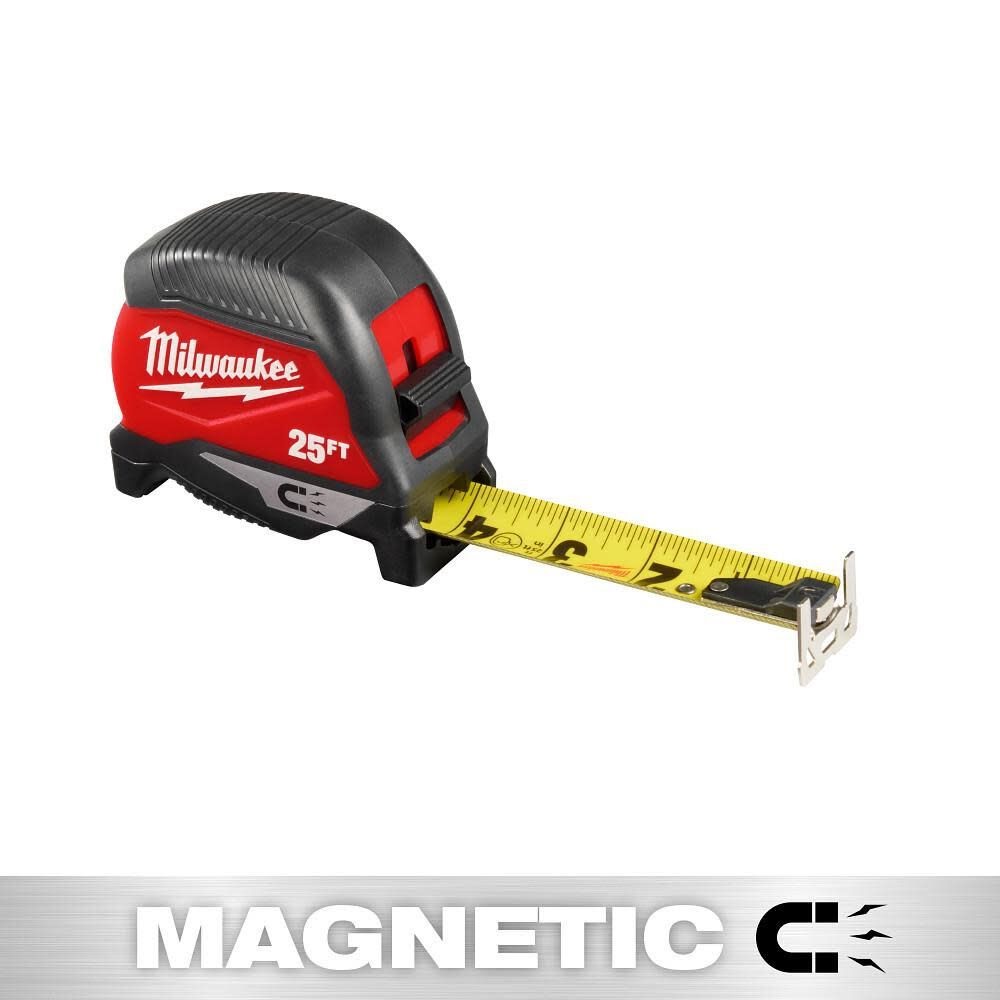 Milwaukee 48-22-1025M 25ft Magnetic Tape Measure - 4