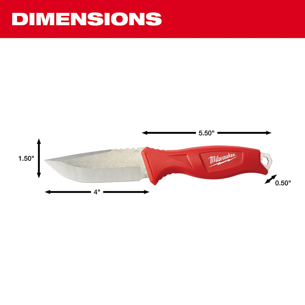 Milwaukee 48-22-1926 Tradesman Fixed Blade Knife - 3