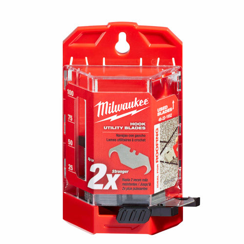 Milwaukee 48-22-1952 50 PC Hook Utility Knife Blades w/ Dispenser - 5