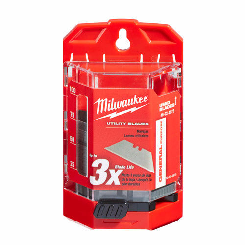 Milwaukee 48-22-1975 75 PC General Purpose Utility Blades w/ Dispenser - 2