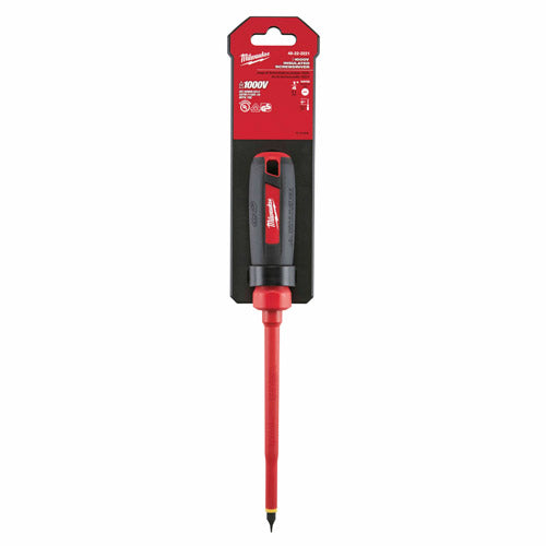 Milwaukee 48-22-2221 1/4" Slotted - 6" 1000V Insulated Screwdriver - 5