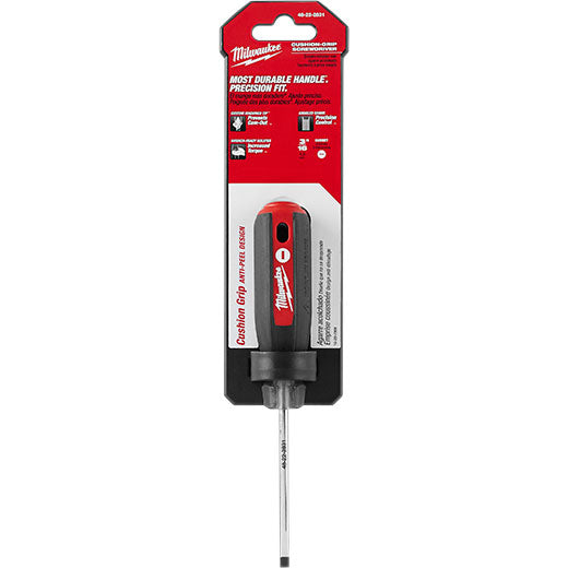 Milwaukee 48-22-2831 3/16" Cabinet - 3" Cushion Grip Screwdriver - 2