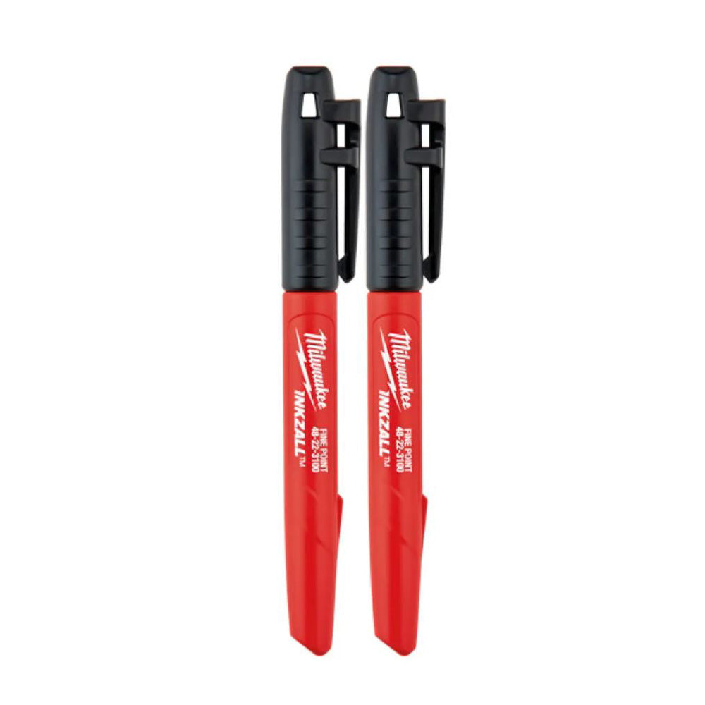 Milwaukee 48-22-3105 2Pk Fine Point Black Markers