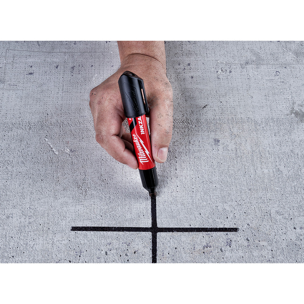 Milwaukee 48-22-3255 INKZALL Large Chisel Tip Black Marker - 4