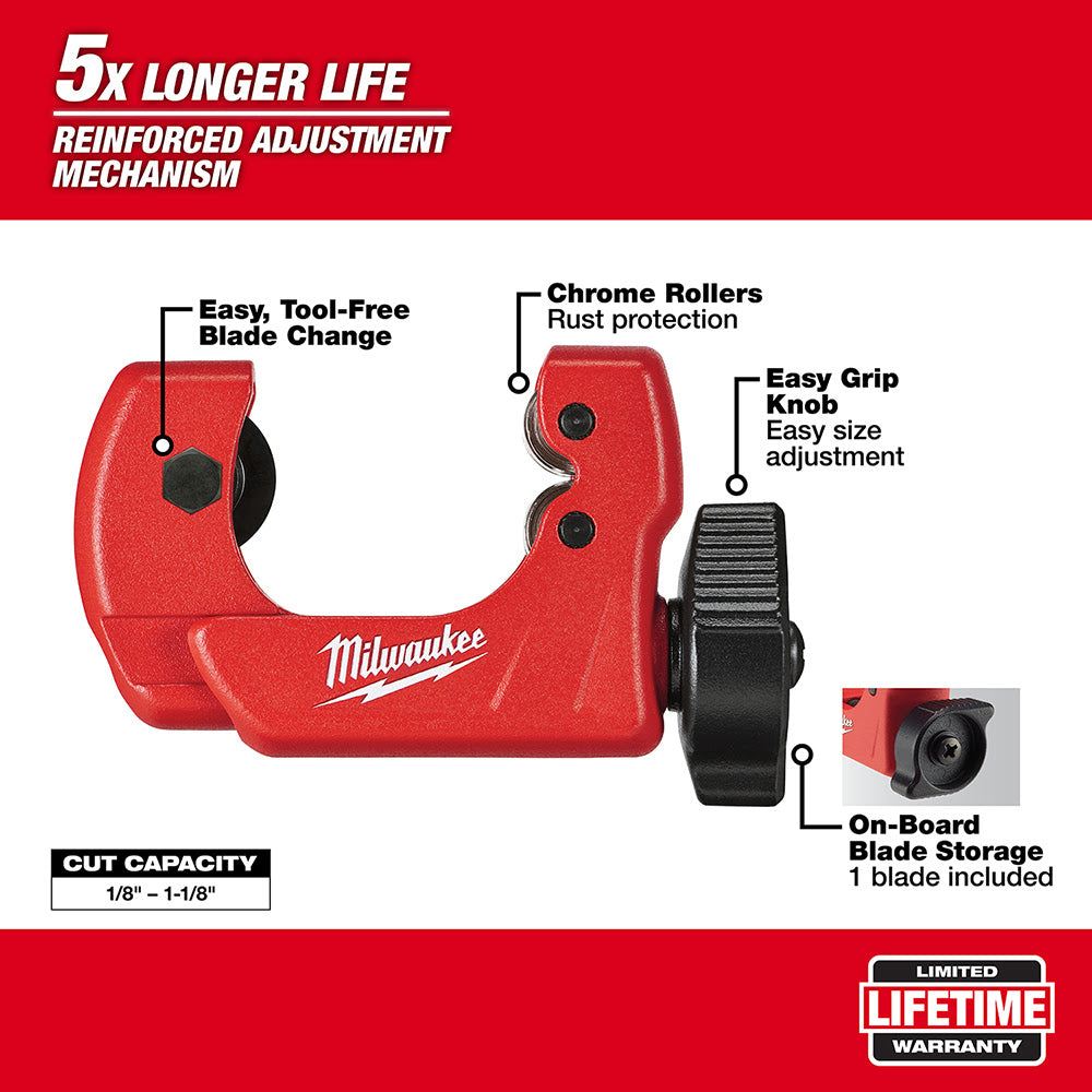 Milwaukee 48-22-4251 1" Mini Copper Tubing Cutter - 2