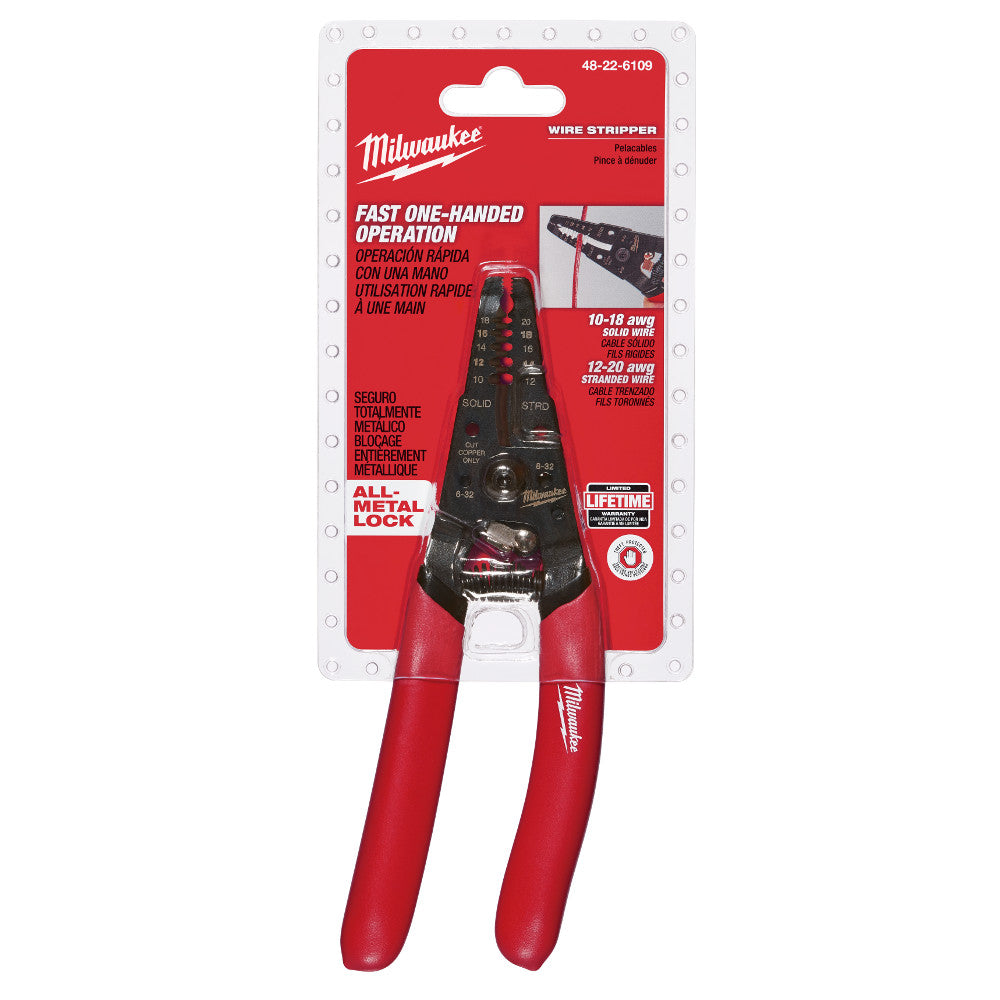 Milwaukee 48-22-6109 10 - 18 AWG Solid and 12 - 20 AWG Stranded Wire Stripper - 2