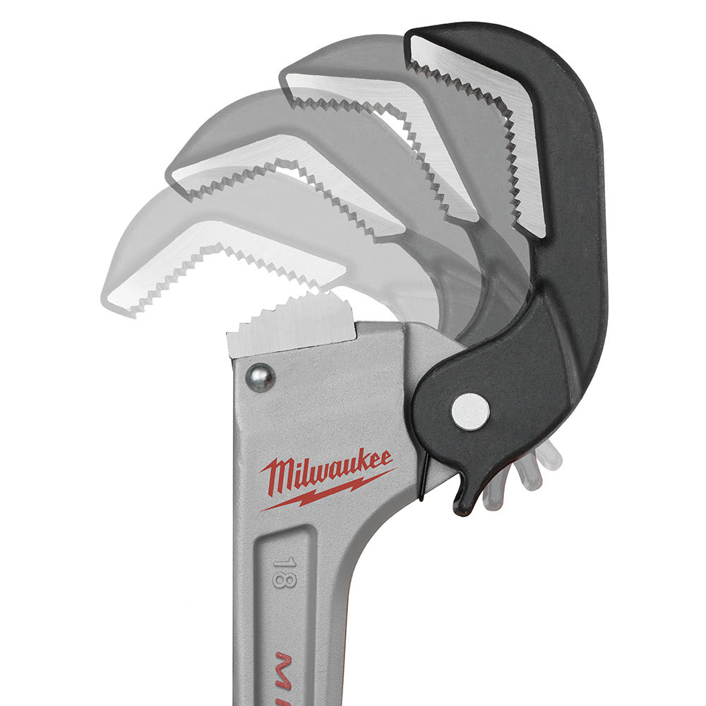 Milwaukee 48-22-7418 18" Aluminum Self-Adjusting Pipe Wrench - 8