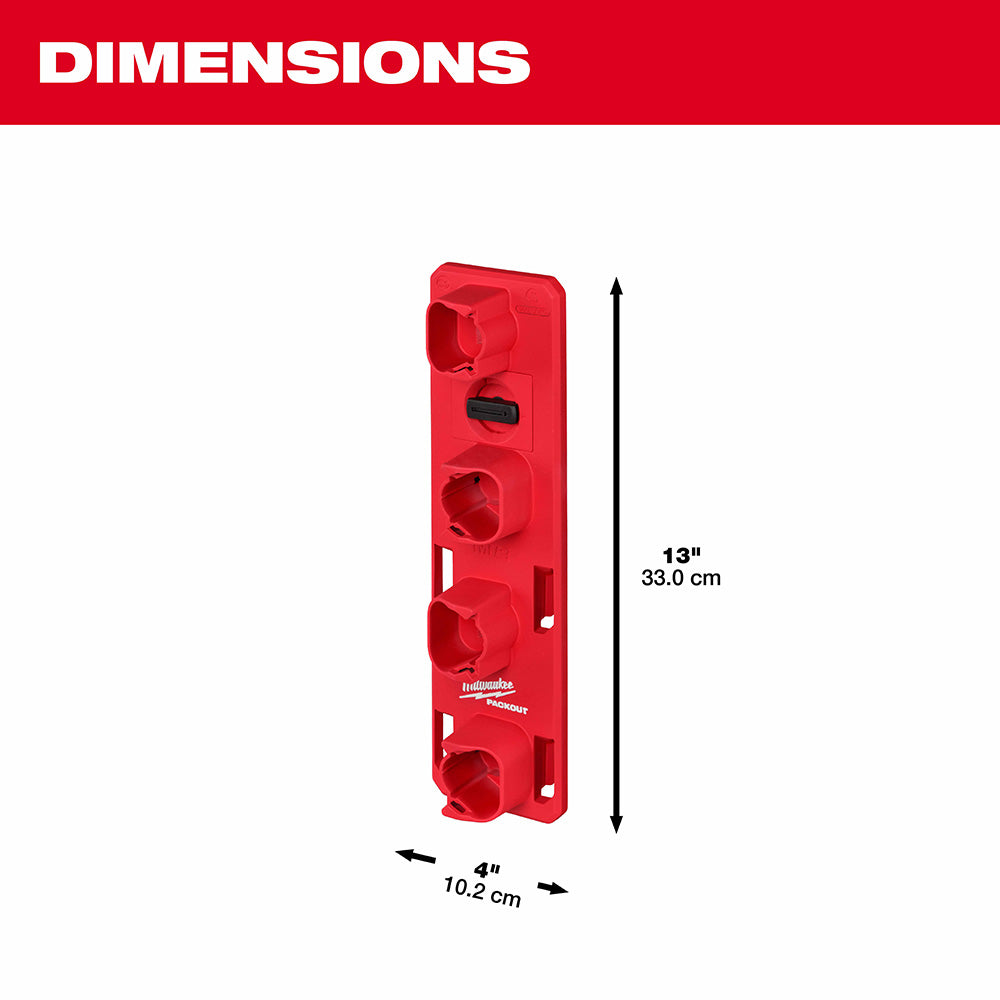 Milwaukee 48-22-8338 PACKOUT Shop Storage M12 Battery Holder - 4